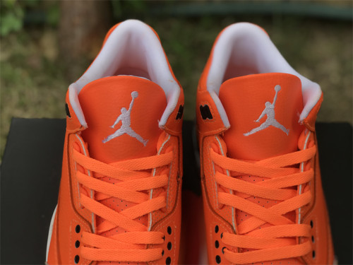 Authentic Air Jordan 3 White/Orange