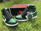 Authentic Air Jordan 1 Retro High OG “Pine Green” White/Green
