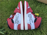 Authentic Air Jordan 1 High x OFF White White/Red Chicago