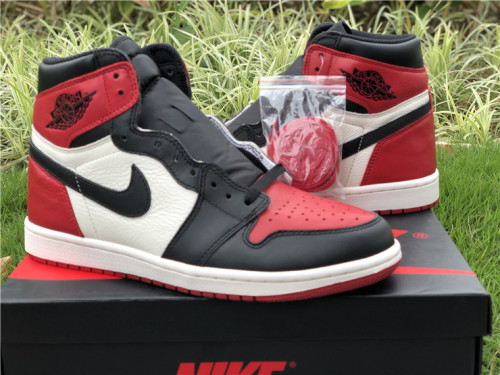 Authentic Air Jordan 1 High “Bred Toe” 2018