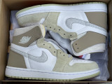 Authentic Air Jordan 1 High Zoom CMFT 'Olive Aura'