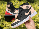 Authentic Air Jordan 1 High Crimson Tint Black/Grey/Pink