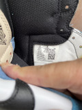 Authentic Air Jordan 1 High Color Matching Dark Blue/White/Khaki