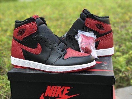 Authentic Air Jordan 1 High  “Banned Bred”
