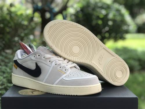 Authentic Union x Air Jordan 1 Low Grey/Muslin