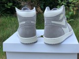 Authentic Air Jordan 1 High OG Ivory Pale/Grey-White