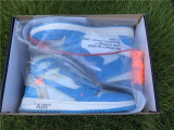 Authentic Air Jordan 1 High x OFF White UNC