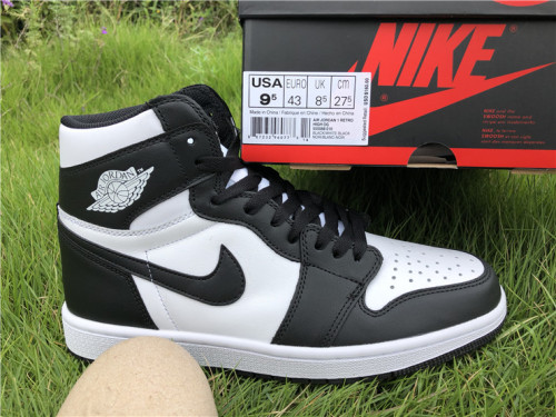Authentic Air Jordan 1 Retro High OG Black/White