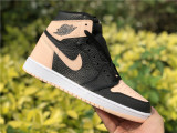 Authentic Air Jordan 1 High Crimson Tint Black/Grey/Pink
