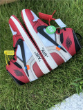 Authentic Air Jordan 1 High x OFF White White/Red Chicago