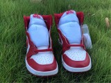 Authentic Air Jordan 1 Retro High White/Red