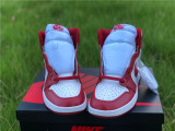 Authentic Air Jordan 1 Retro High White/Red