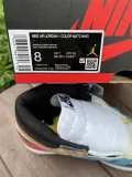 Authentic Air Jordan 1 High Color Matching Dark Blue/White/Khaki