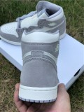 Authentic Air Jordan 1 High OG Ivory Pale/Grey-White
