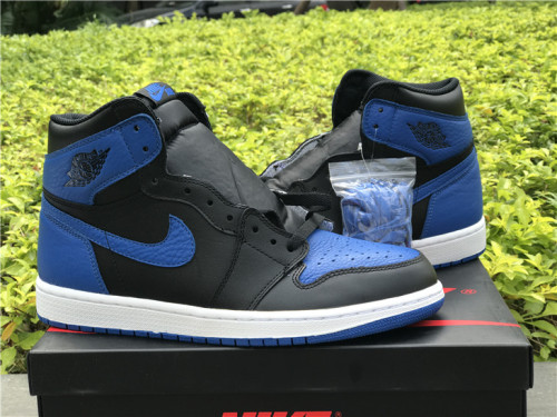 Authentic Air Jordan 1 High Black/Blue