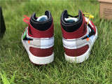 Authentic Air Jordan 1 High x OFF White White/Red Chicago