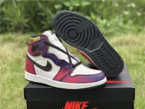 Authentic Air Jordan 1 High x Nike SB dunk OFF White/Purple Gold