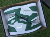 Authentic Air Jordan 1 High  Gorge Green
