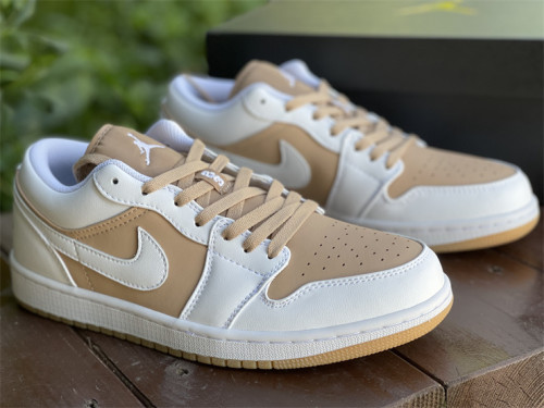 Authentic Air Jordan 1 Low White/Yellow