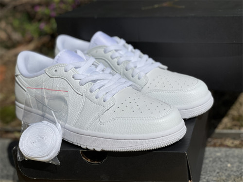 Authentic Jordan 1 Low Golf Triple White 2022