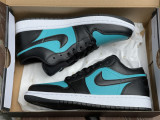 Authentic Air Jordan 1 Low Black/Green