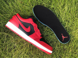 Authentic Air Jordan 1 Low Black/Red