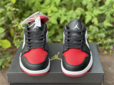 Authentic Air Jordan 1 Low Black/Red/White