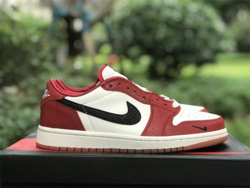Authentic Air Jordan 1 Low OG OFF WHITE/RED
