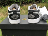 Authentic Air Jordan 1 Low Black/White/Grey
