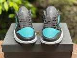 Authentic Air Jordan 1 Low Black/Green