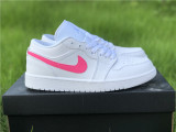 Authentic Air Jordan 1 Low White/Multi-Color