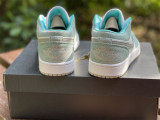 Authentic Air Jordan 1 Low Emerald/Sail-white