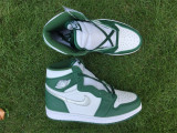 Authentic Air Jordan 1 High  Gorge Green