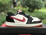 Authentic Air Jordan 1 Low OG Black/OFF White/Red