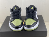 Authentic Air Jordan 1 Low Snake/Green-Black