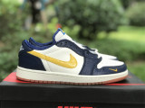 Authentic Air Jordan 1 Low OG Black/OFF White/Yellow