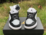 Authentic Air Jordan 1 Low Black/White/Grey