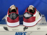 Authentic Travis Scott x Fragment x Air Jordan 1 Low White/Red