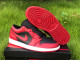Authentic Air Jordan 1 Low Black/Red