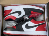 Authentic Air Jordan 1 Low Black/Red/White