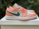 Authentic Air Jordan 1 Low White/Pink/Dark Blue