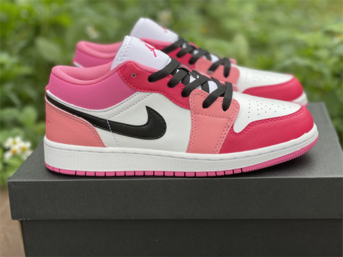 Authentic Air Jordan 1 Low White/Pink