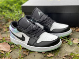 Authentic Air Jordan 1 Low White/Green/Black