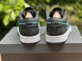 Authentic Air Jordan 1 Low Black/Green