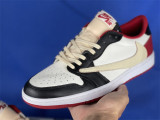 Authentic Travis Scott x Fragment x Air Jordan 1 Low White/Red