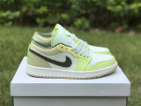 Authentic Air Jordan 1 Low Oil Green Sail