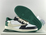 Authentic Travis Scott x Air Jordan 1 White/Black/Green