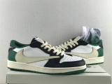 Authentic Travis Scott x Air Jordan 1 White/Black/Green