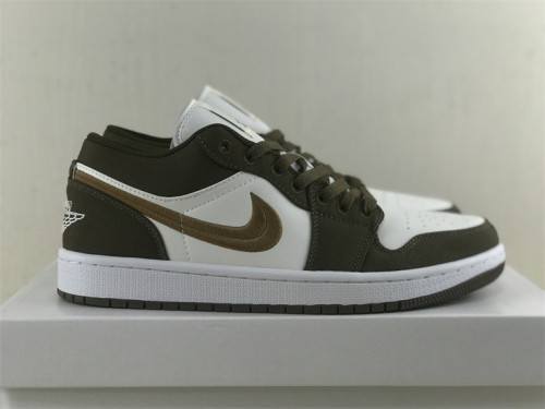 Authentic Air Jordan 1 Low SE WMNS “Light Olive”