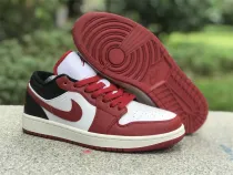 Authentic Air Jordan 1 Low Black/Red/White